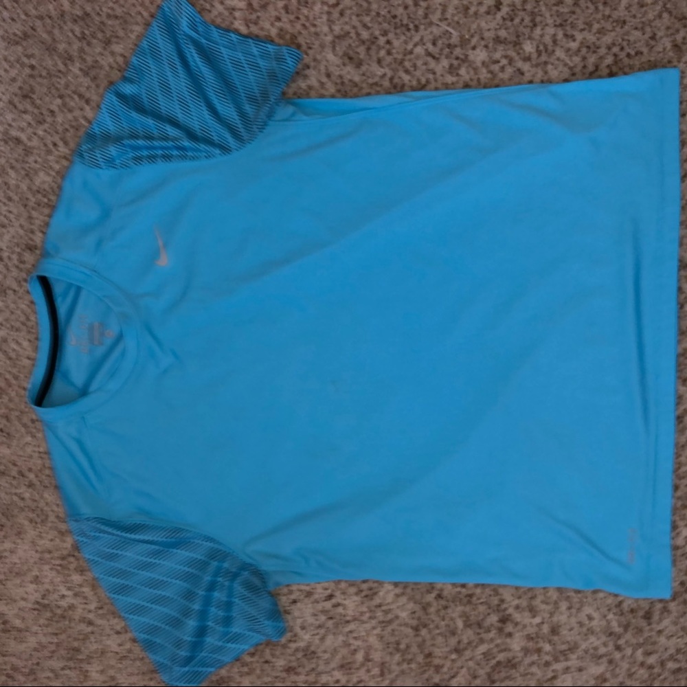 Blue nike shirt